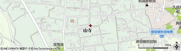 山梨県南アルプス市山寺周辺の地図