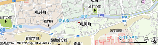 千葉県千葉市中央区亀岡町周辺の地図
