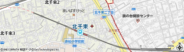 ＳＡＮパーク大田北千束１駐車場周辺の地図