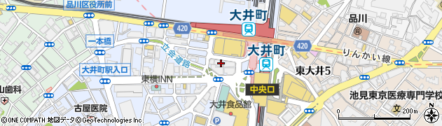 静岡銀行大井町支店周辺の地図