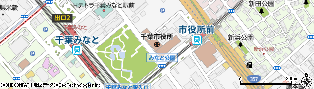 千葉市周辺の地図