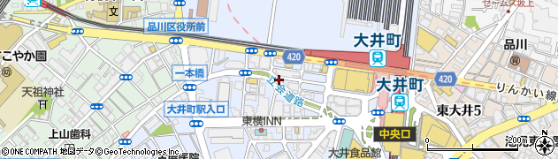 東京都品川区大井1丁目13周辺の地図