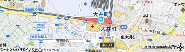 ほけんの窓口　イトーヨーカドー大井町店周辺の地図