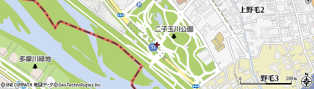 スターバックスコーヒー 二子玉川公園店周辺の地図