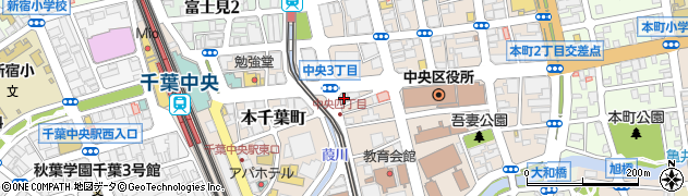 マンボー 千葉中央店周辺の地図