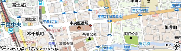 中央銀座通り周辺の地図