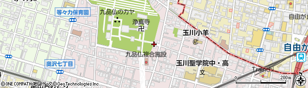 東京都世田谷区奥沢7丁目周辺の地図