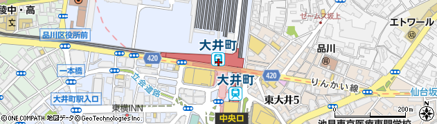 大井町駅周辺の地図