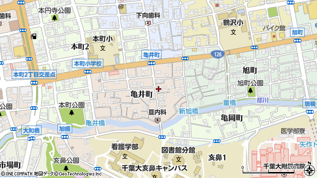 〒260-0011 千葉県千葉市中央区亀井町の地図