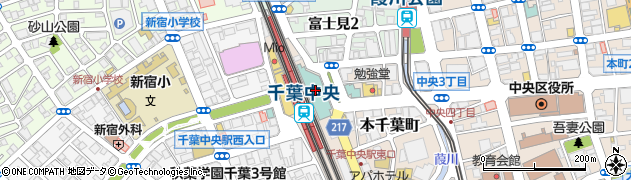 千葉中央ショッピングセンター　ミーオ周辺の地図
