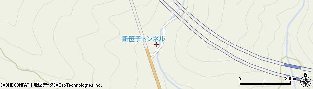 山梨県大月市笹子町黒野田268周辺の地図