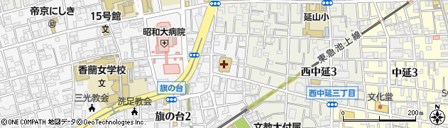 昭和大学医学部　同窓会周辺の地図