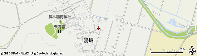 千葉県山武市湯坂周辺の地図