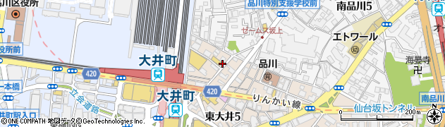 お宝本舗えびすや　大井町店周辺の地図