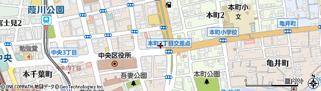京葉銀行本町支店 ＡＴＭ周辺の地図