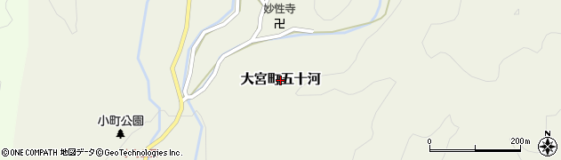 京都府京丹後市大宮町五十河周辺の地図