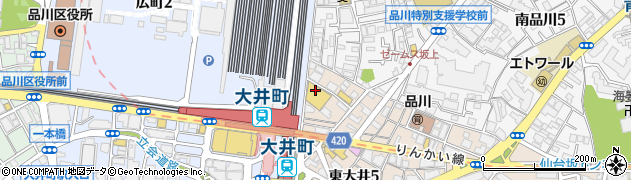 ダイス大井町店周辺の地図
