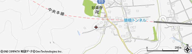 山梨県大月市猿橋町藤崎613周辺の地図