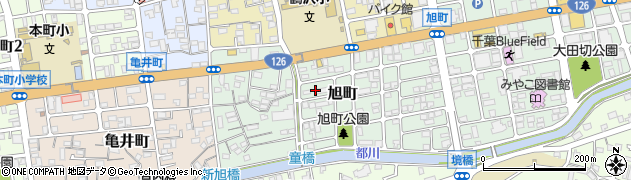 千葉県千葉市中央区旭町周辺の地図