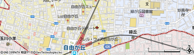 藍澤證券株式会社　自由が丘支店周辺の地図