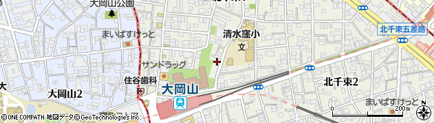 東京都大田区北千束1丁目22周辺の地図