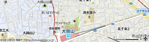 東京都大田区北千束1丁目41周辺の地図
