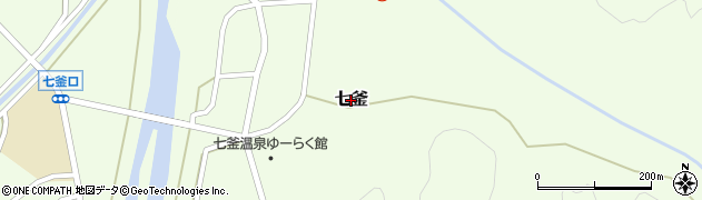 兵庫県新温泉町（美方郡）七釜周辺の地図