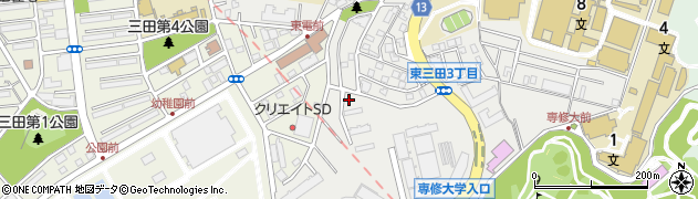生田大谷第2公園周辺の地図