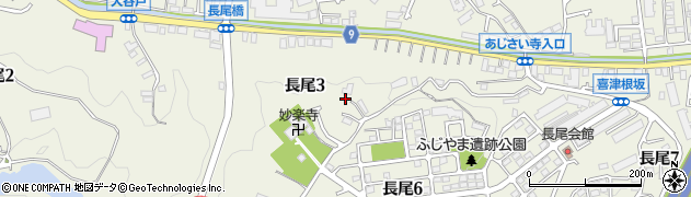 神奈川県川崎市多摩区長尾周辺の地図
