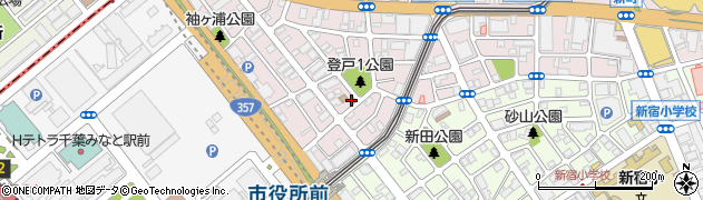 千葉県千葉市中央区登戸1丁目周辺の地図