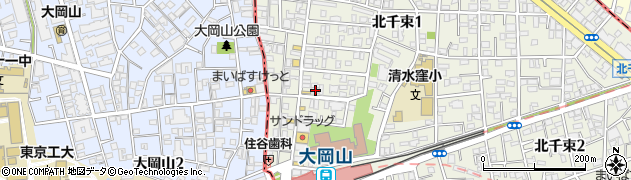 東京都大田区北千束1丁目40-20周辺の地図