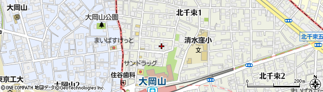 東京都大田区北千束1丁目40-16周辺の地図