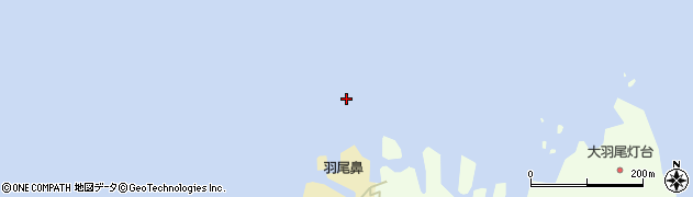 羽尾岬周辺の地図