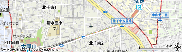 東京都大田区北千束1丁目8周辺の地図