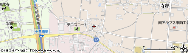 山梨県南アルプス市寺部118周辺の地図