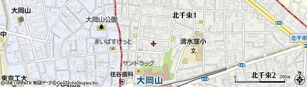 東京都大田区北千束1丁目40-7周辺の地図