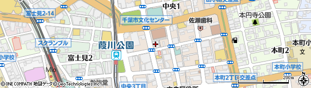 千葉信用金庫本店周辺の地図