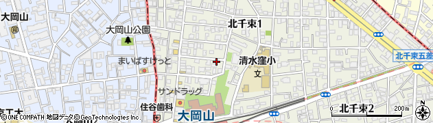 東京都大田区北千束1丁目40-10周辺の地図