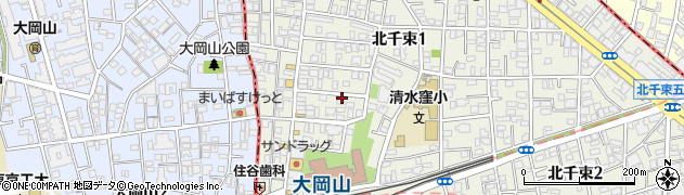 東京都大田区北千束1丁目40-9周辺の地図