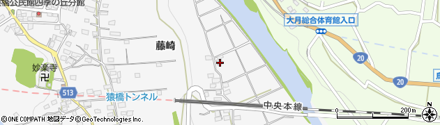 山梨県大月市猿橋町藤崎1275周辺の地図