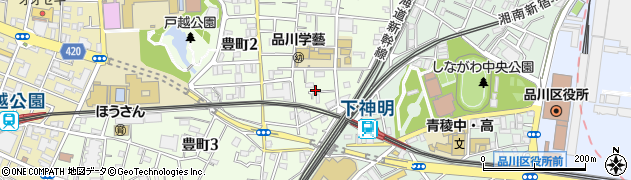 東京都品川区豊町2丁目17周辺の地図