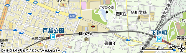 東京都品川区豊町2丁目1-7周辺の地図