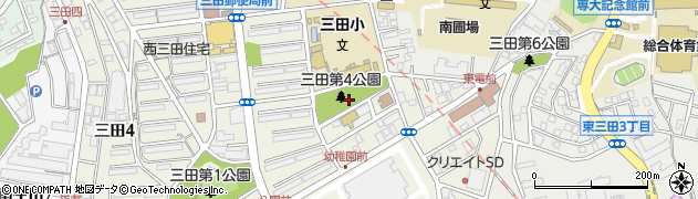 三田第4公園周辺の地図