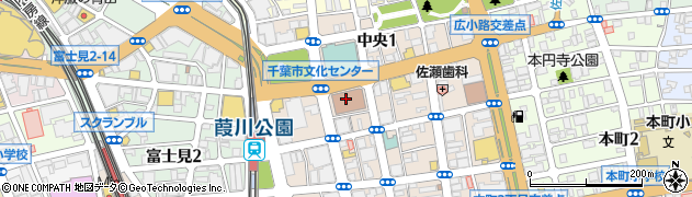 千葉県千葉市中央区中央2丁目5周辺の地図