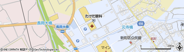 でんでんサービス峰山新町店周辺の地図