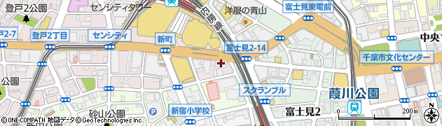 キンコーズ・ジャパン　千葉中央店周辺の地図