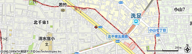 東京都大田区北千束1丁目6周辺の地図