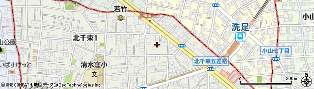 東京都大田区北千束1丁目9周辺の地図