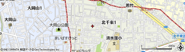 東京都大田区北千束1丁目37周辺の地図