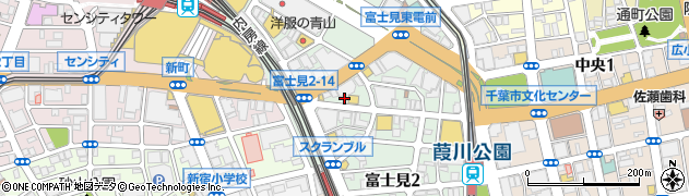 カラオケ館 千葉中央店周辺の地図